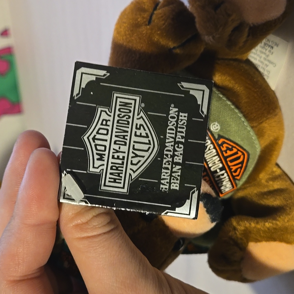 Vintage Harley-Davidson 1998 Biker Teddy Bear Set New With Tags - Picture 8 of 16